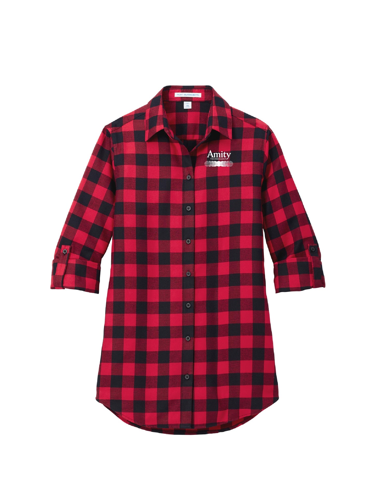 AT102. Port Authority Ladies Plaid Flannel Tunic