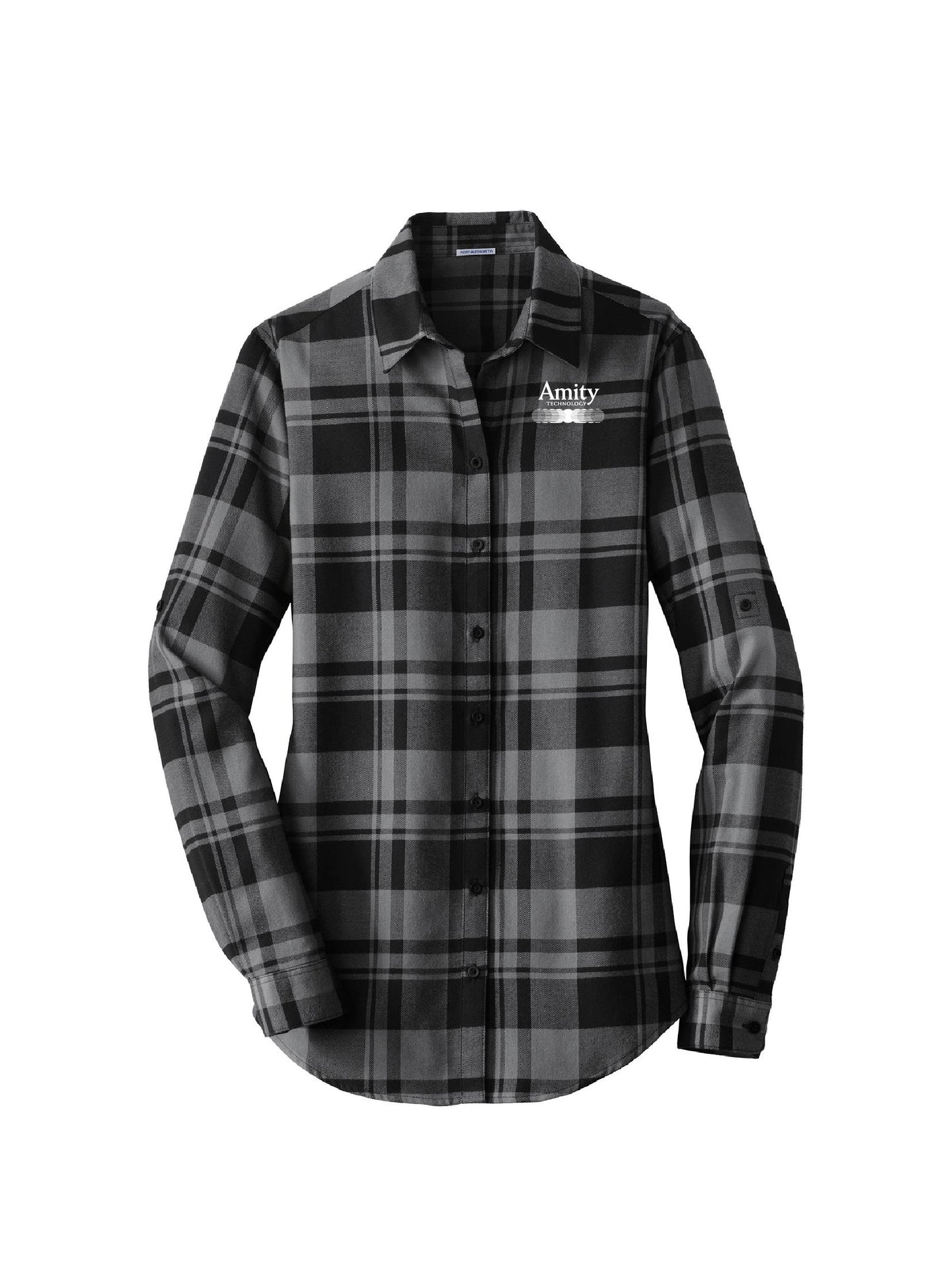 AT102. Port Authority Ladies Plaid Flannel Tunic