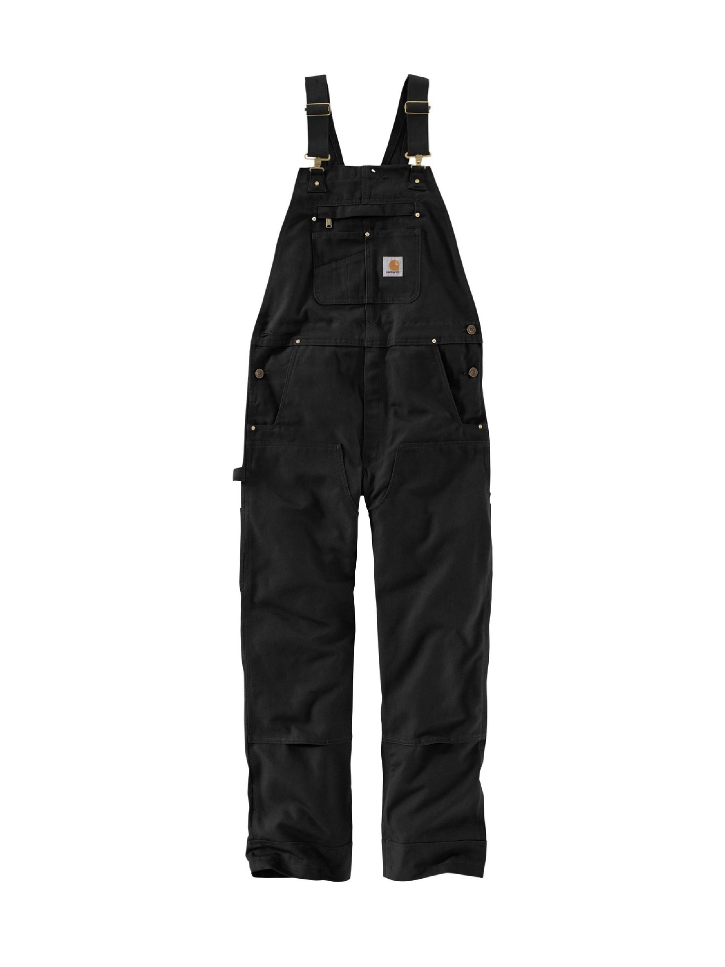 AT204. Carhartt® Duck Unlined Bib Overalls (Waist 30-40)