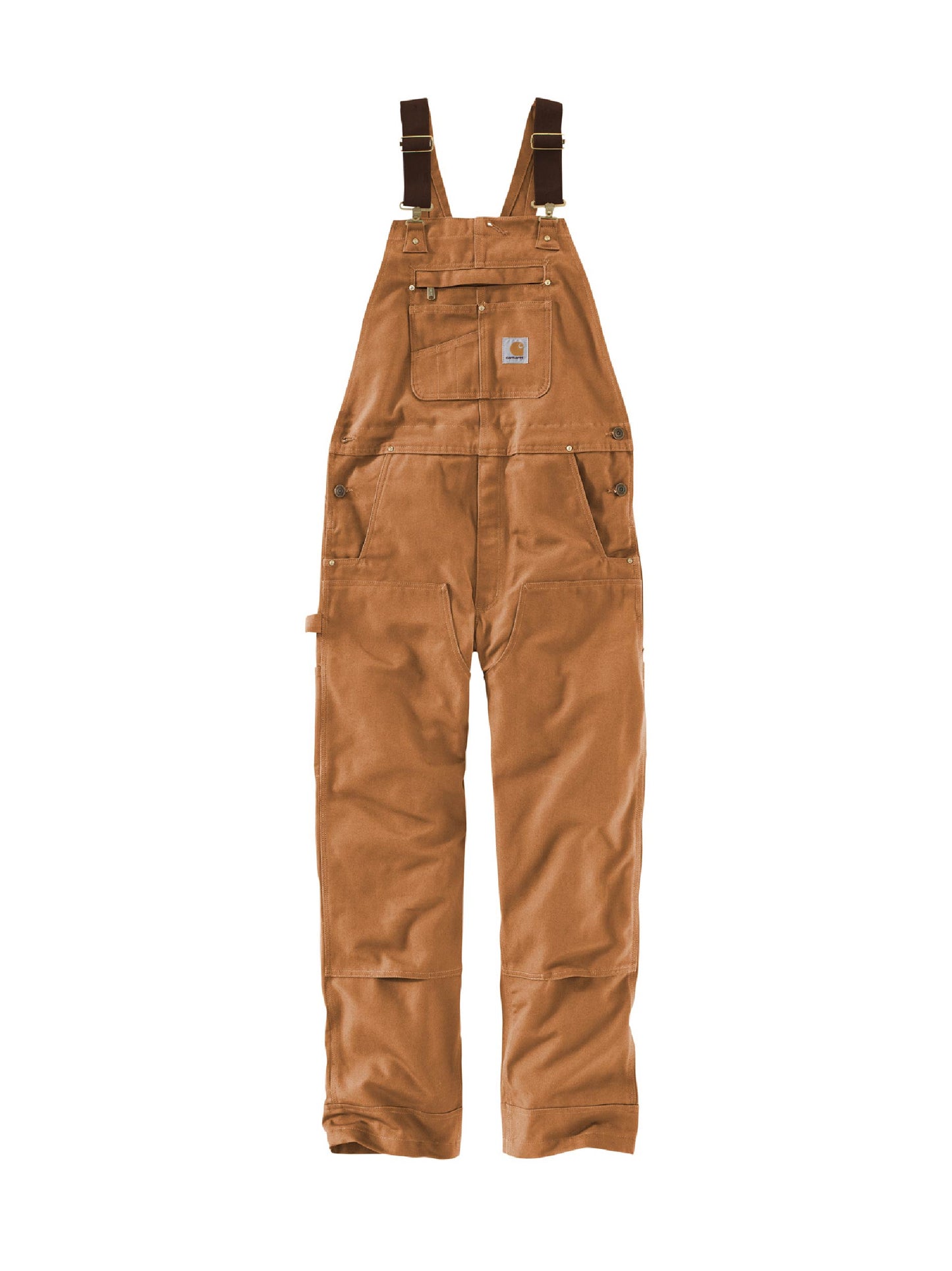 AT204. Carhartt® Duck Unlined Bib Overalls (Waist 30-40)