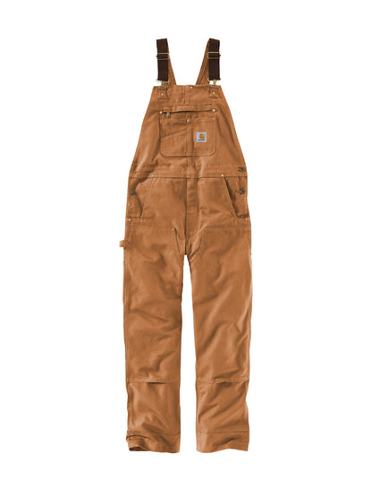 AT204. Carhartt® Duck Unlined Bib Overalls (Waist 30-40)