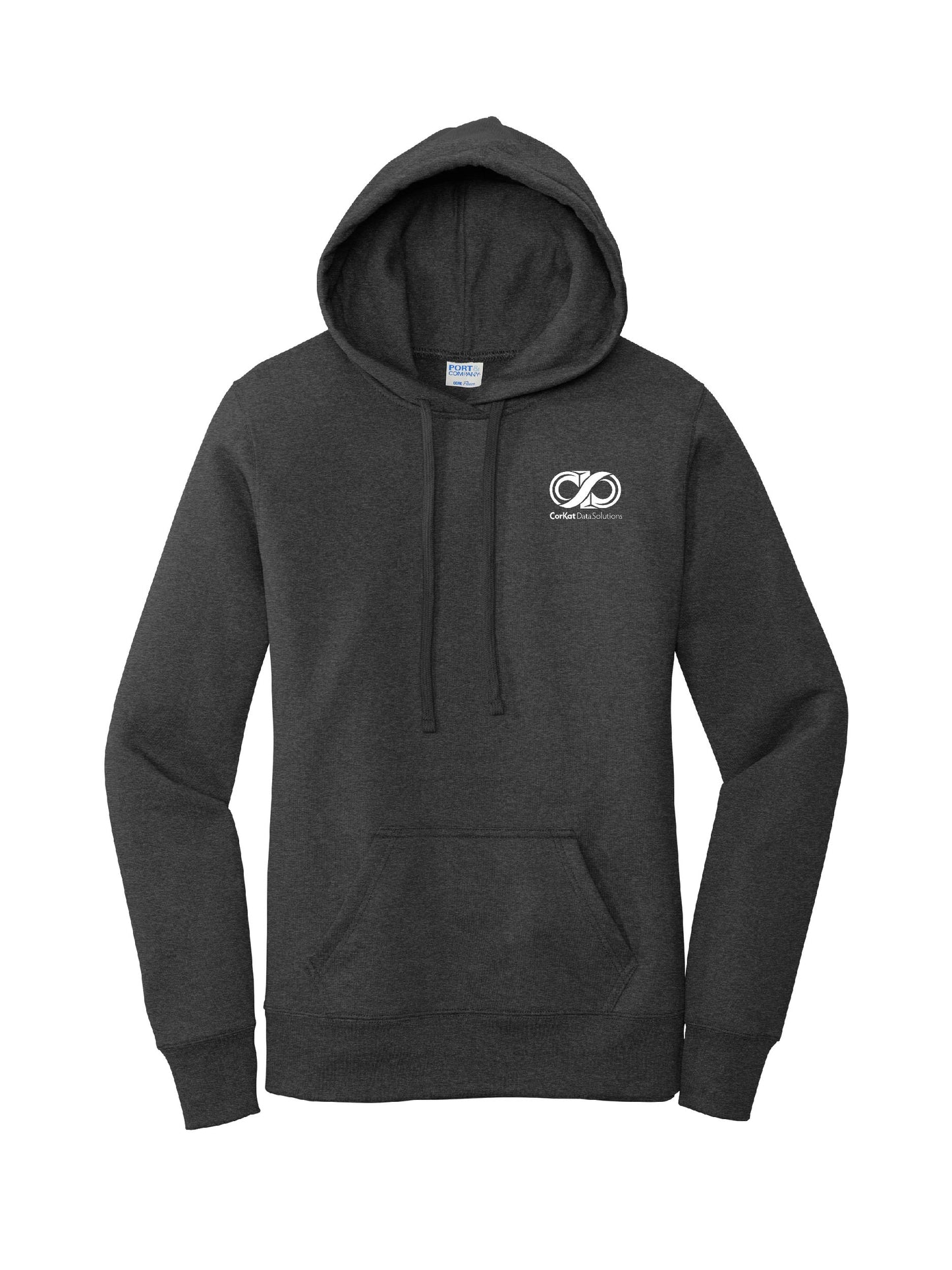 CK110. Port & Company ® Ladies Core Fleece Pullover Hooded Sweatshirt