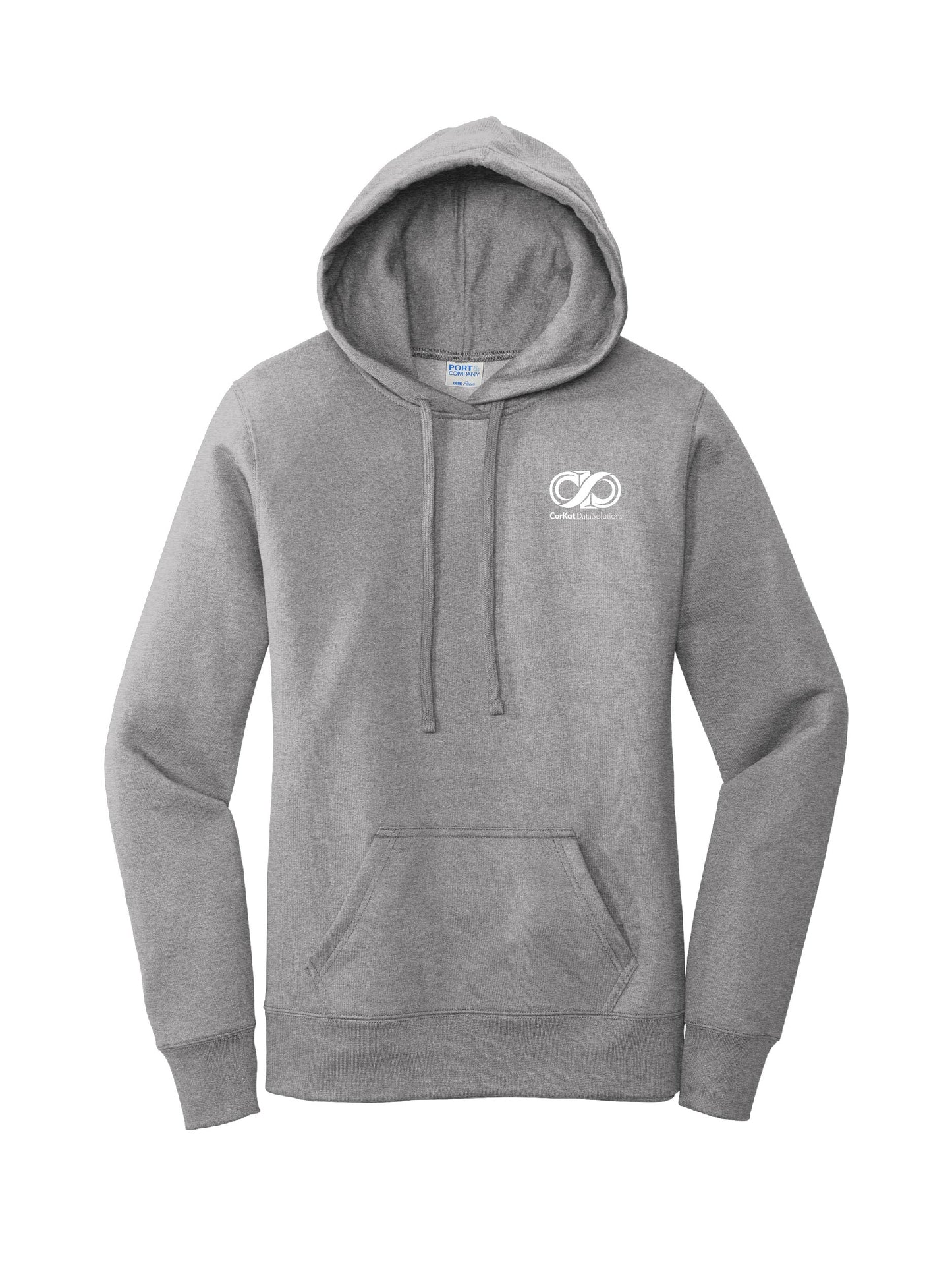 CK110. Port & Company ® Ladies Core Fleece Pullover Hooded Sweatshirt