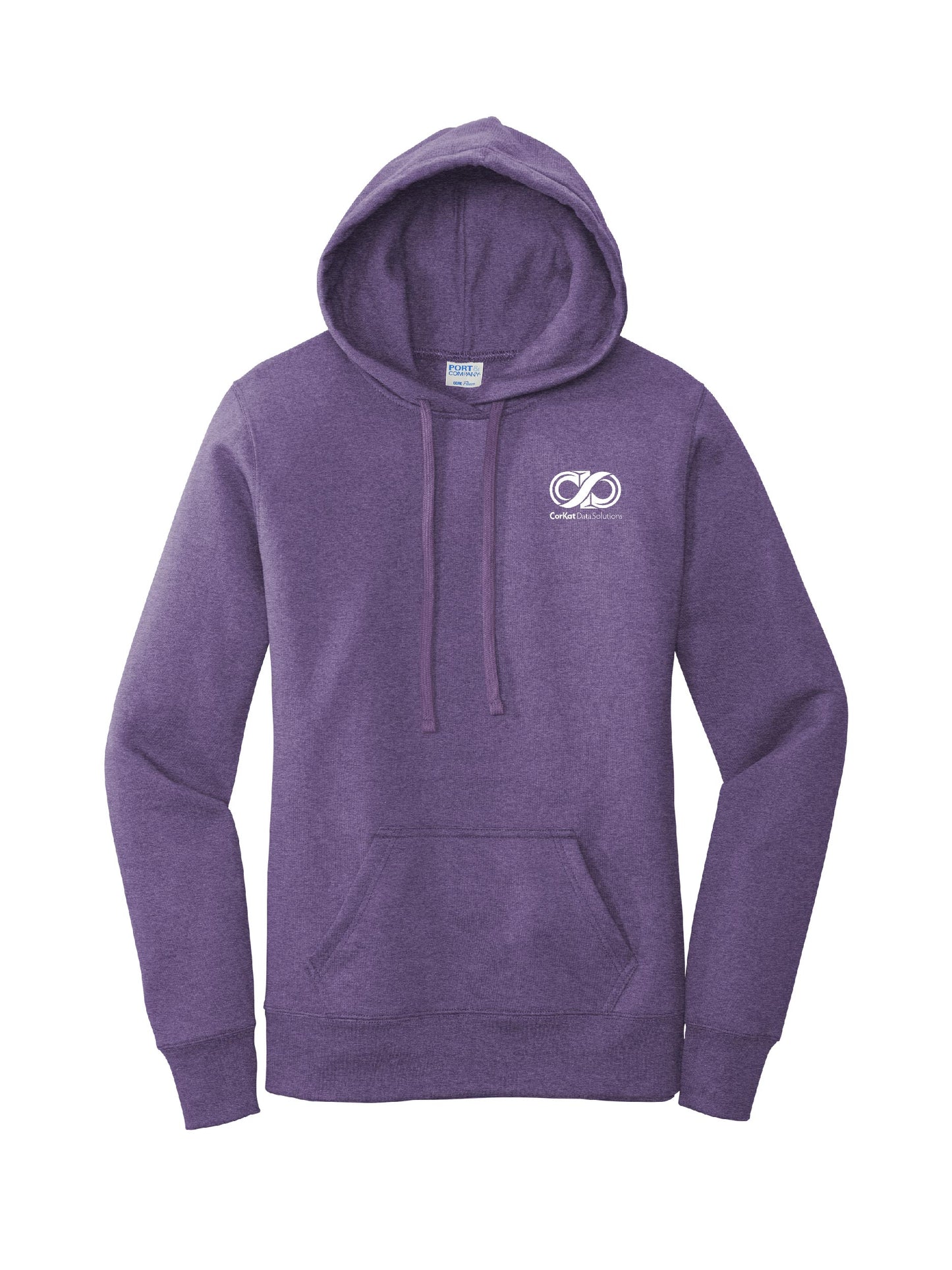 CK110. Port & Company ® Ladies Core Fleece Pullover Hooded Sweatshirt