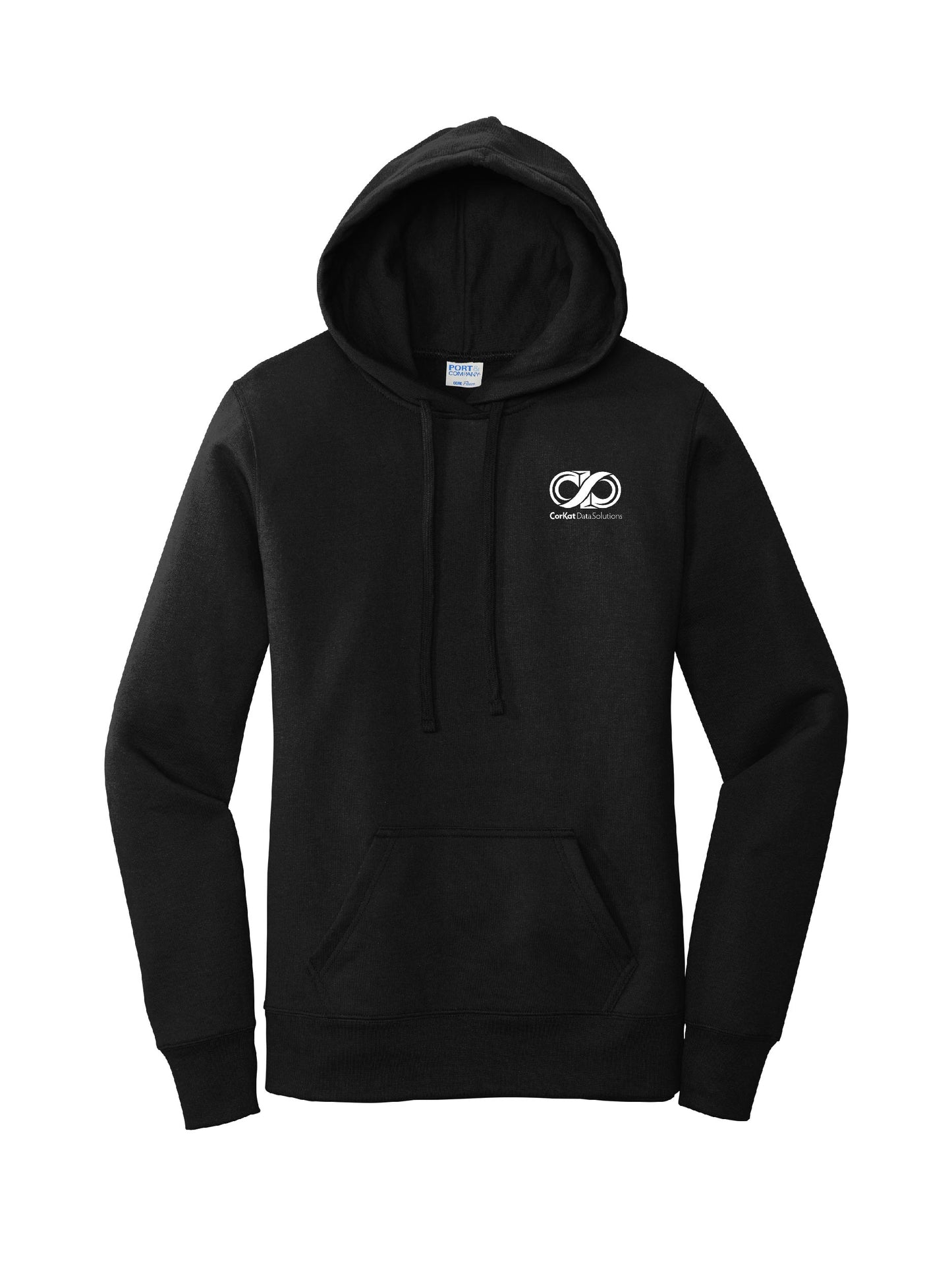 CK110. Port & Company ® Ladies Core Fleece Pullover Hooded Sweatshirt