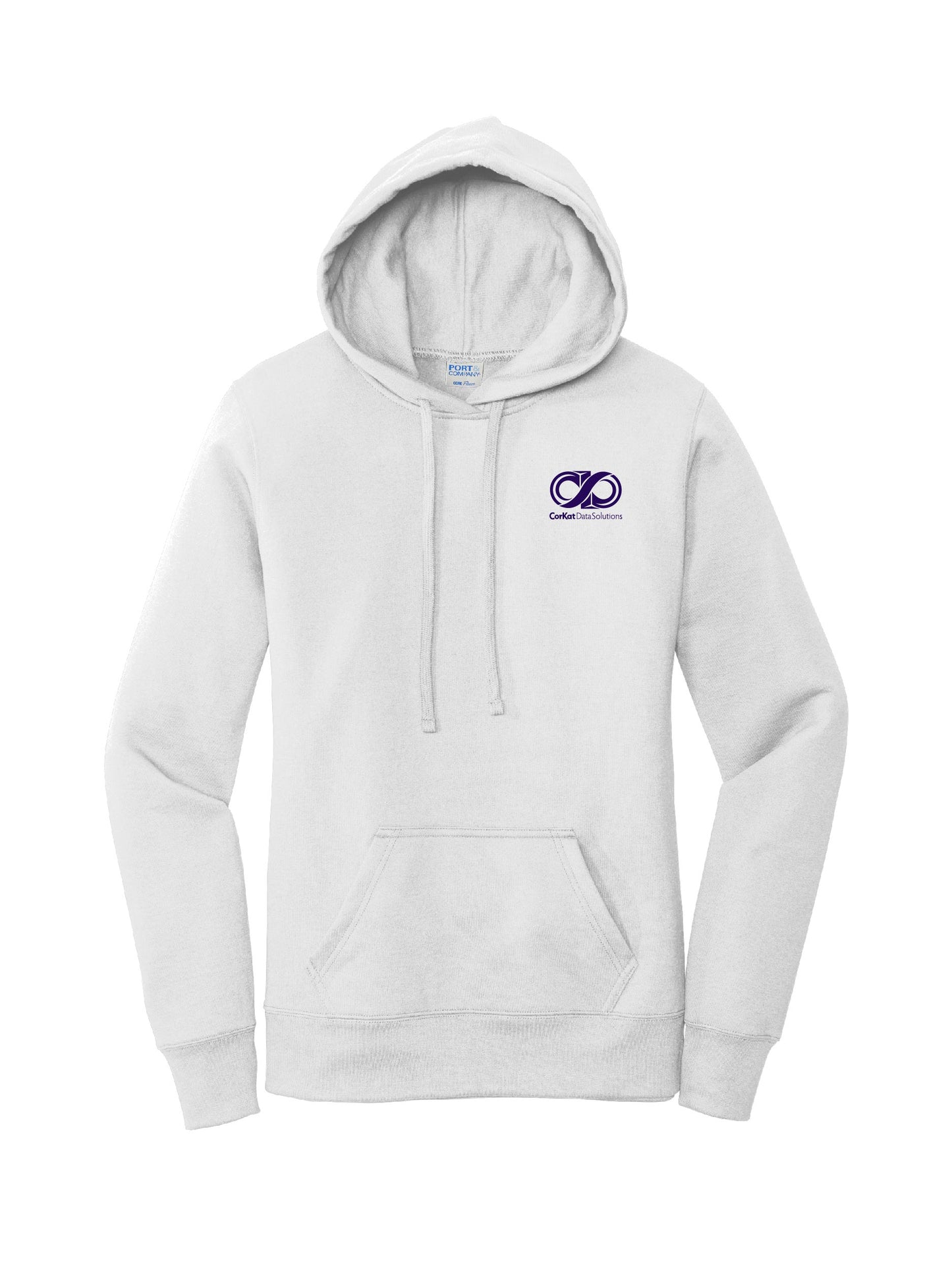 CK110. Port & Company ® Ladies Core Fleece Pullover Hooded Sweatshirt