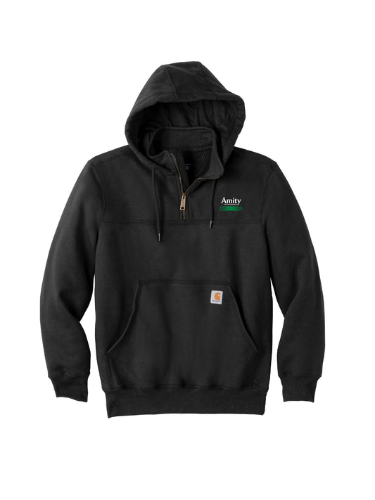 AT223. Carhartt Rain Defender Paxton Heavyweight Hooded Zip Mock Sweatshirt