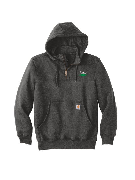 AT223. Carhartt Rain Defender Paxton Heavyweight Hooded Zip Mock Sweatshirt