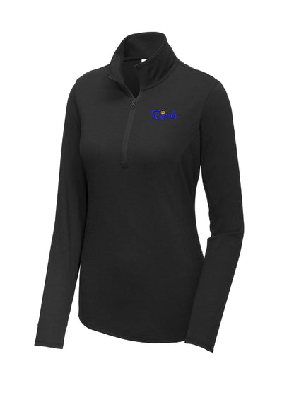 RH200. Sport-Tek® Ladies' PosiCharge® Tri-Blend Wicking 1/4-Zip Pullover Sweatshirt