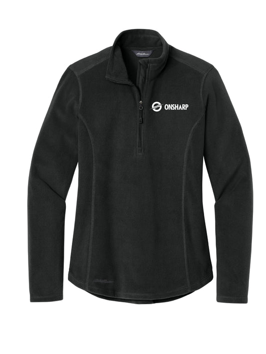OS103. Eddie Bauer Women's 1/2 Zip Microfleece Jacket