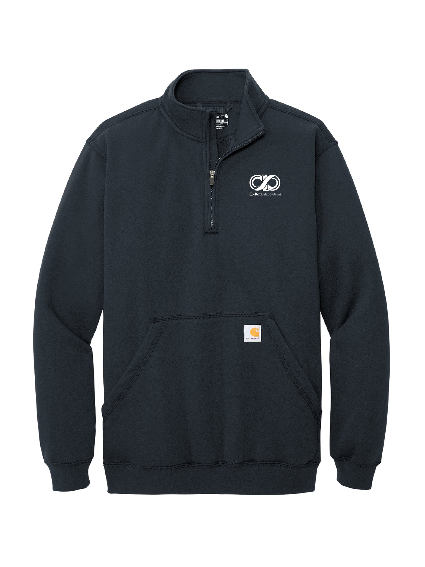 CK223. Carhartt® Midweight 1/4-Zip Mock Neck Sweatshirt