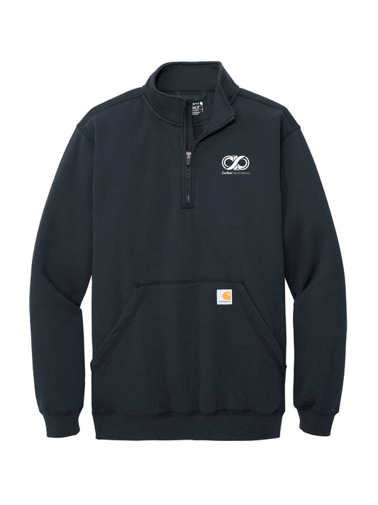 CK223. Carhartt® Midweight 1/4-Zip Mock Neck Sweatshirt