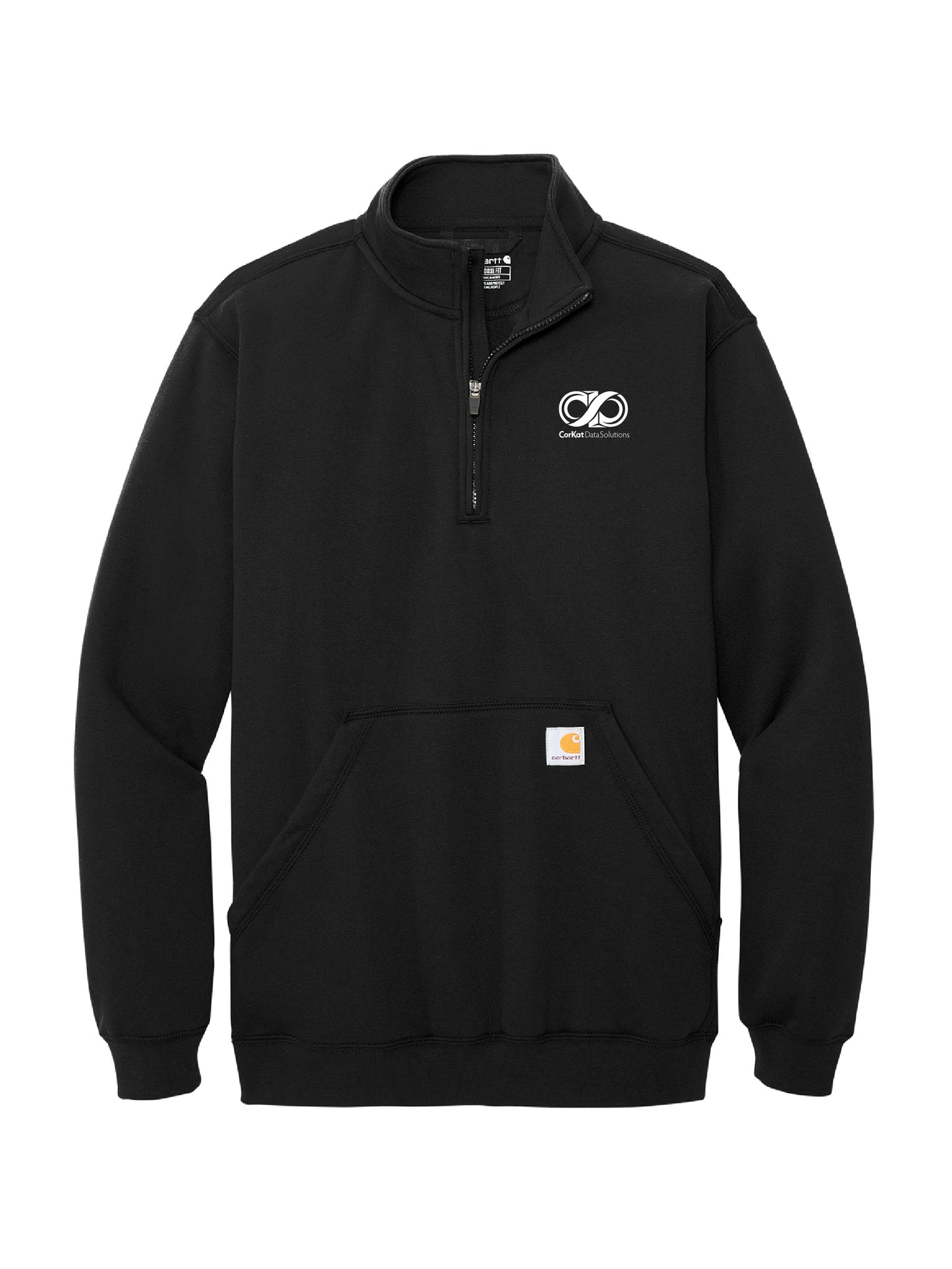 CK223. Carhartt® Midweight 1/4-Zip Mock Neck Sweatshirt