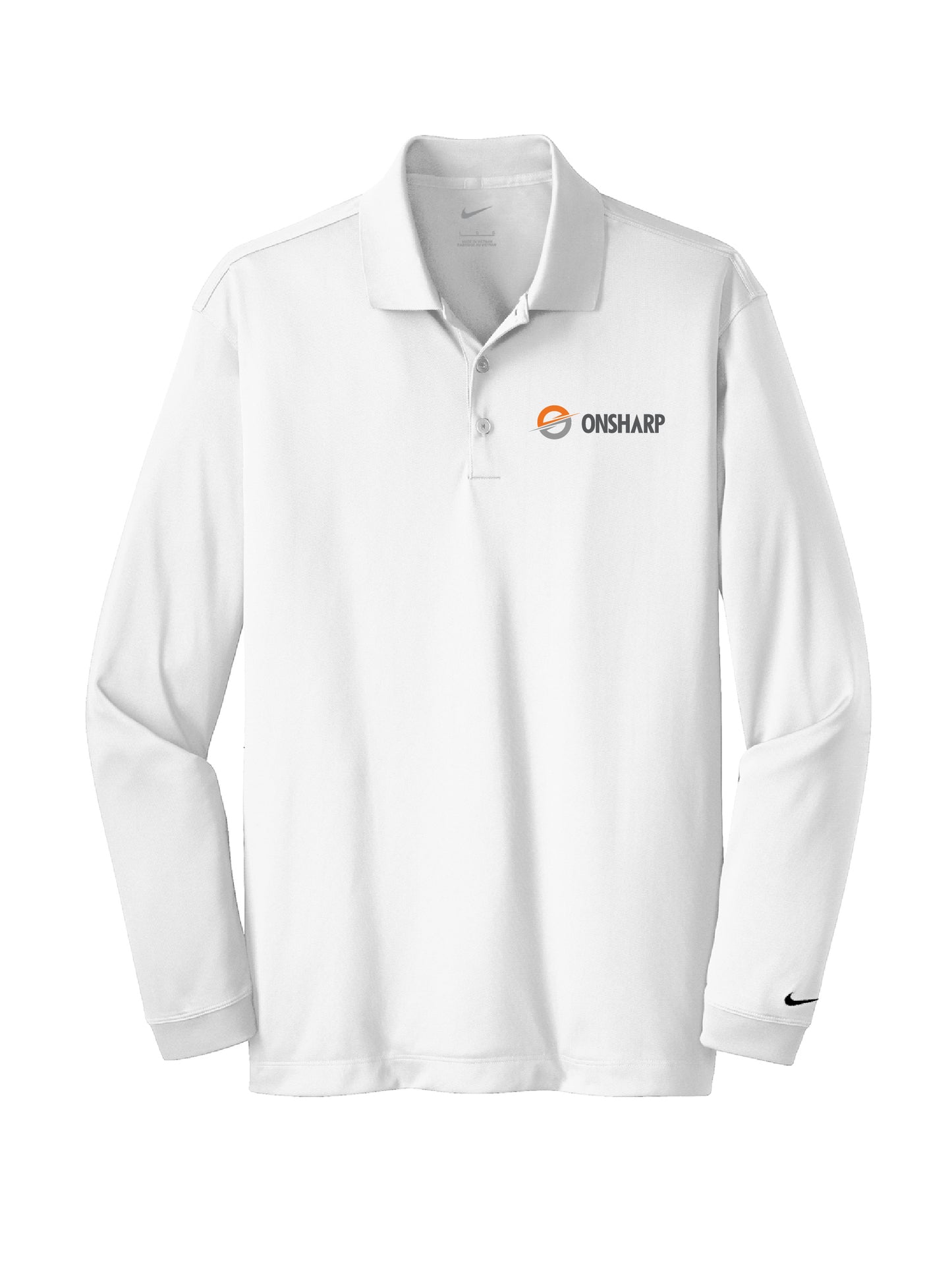 OS205. Nike Long Sleeve Dri-Fit Stretch Polo