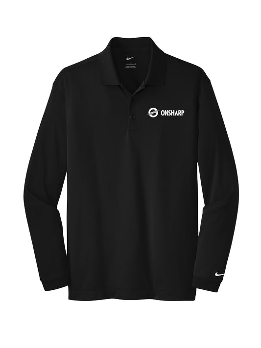 OS205. Nike Long Sleeve Dri-Fit Stretch Polo