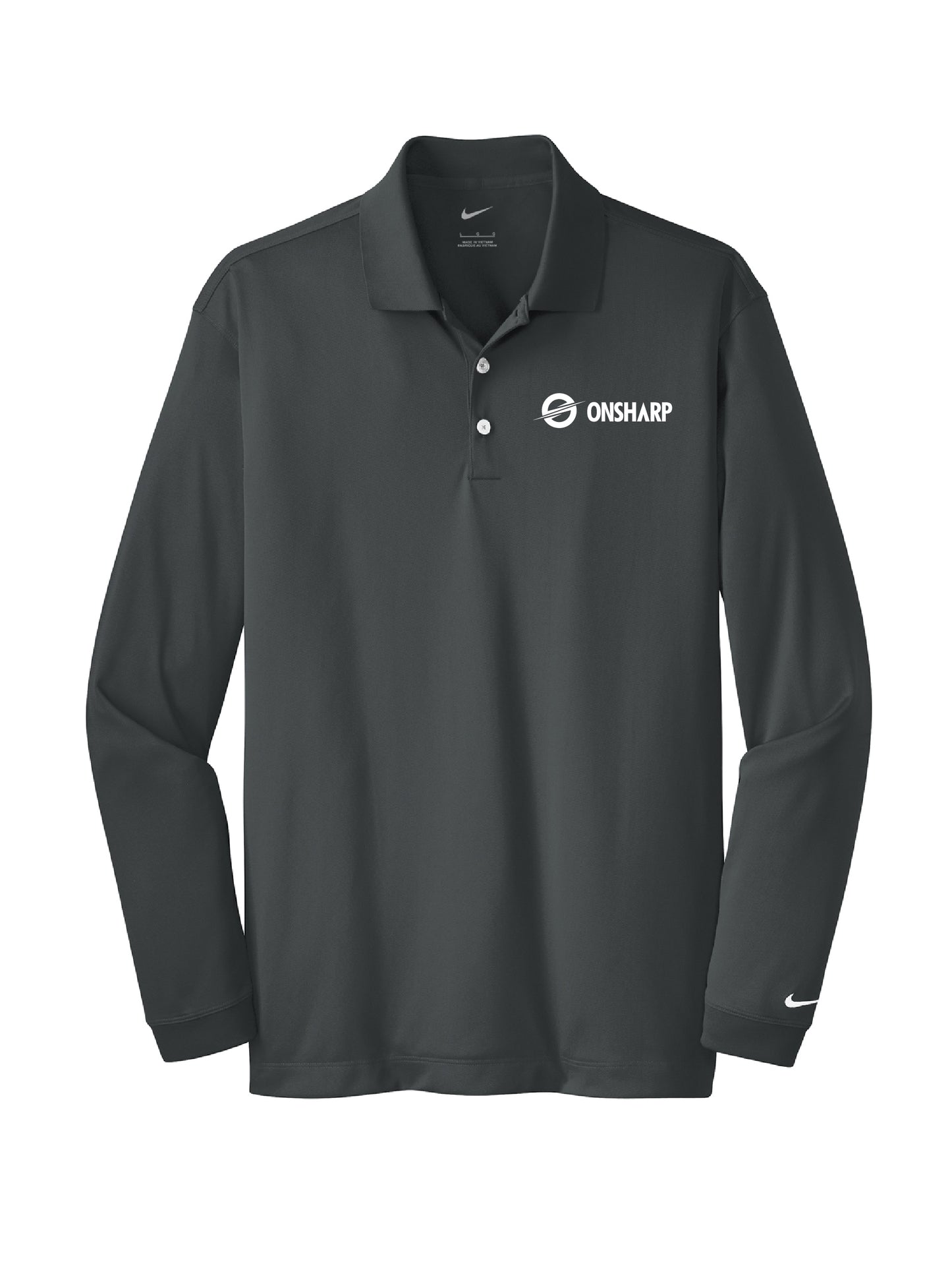 OS205. Nike Long Sleeve Dri-Fit Stretch Polo