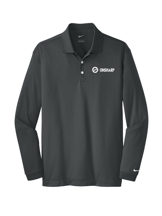OS205. Nike Long Sleeve Dri-Fit Stretch Polo