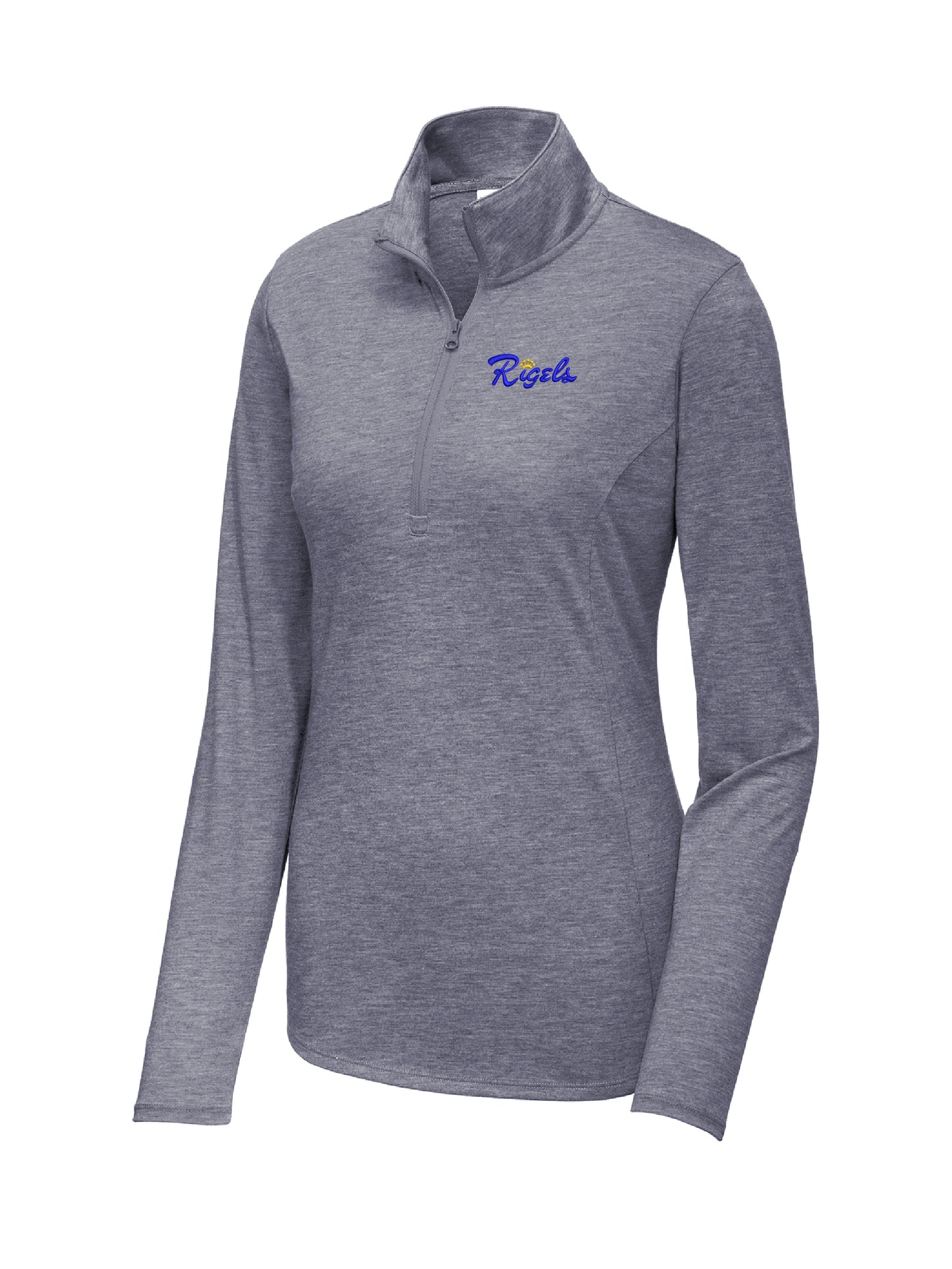 RH200. Sport-Tek® Ladies' PosiCharge® Tri-Blend Wicking 1/4-Zip Pullover Sweatshirt