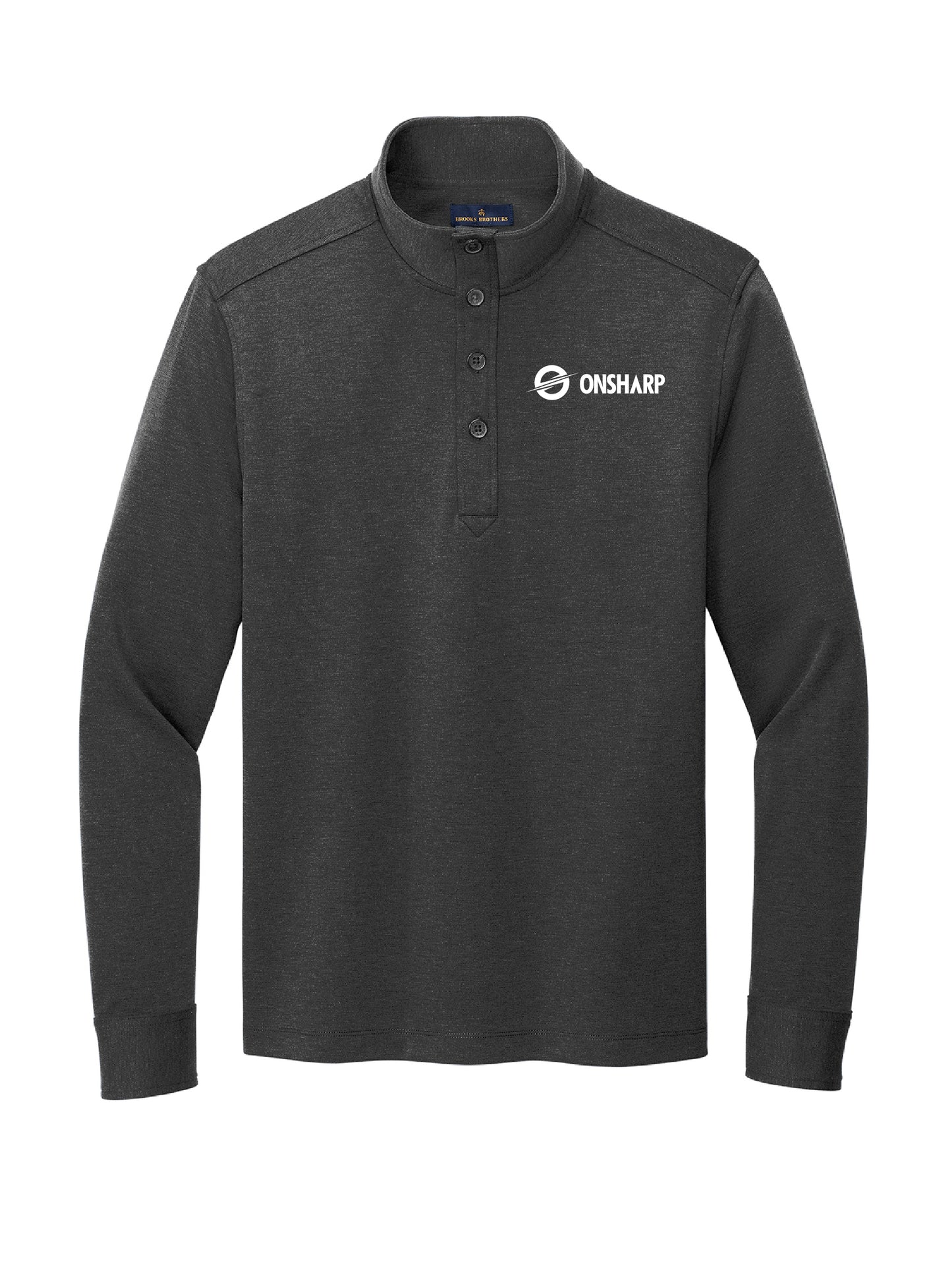 OS207. Brooks Brothers Mid-Layer Stretch 1/2 Button