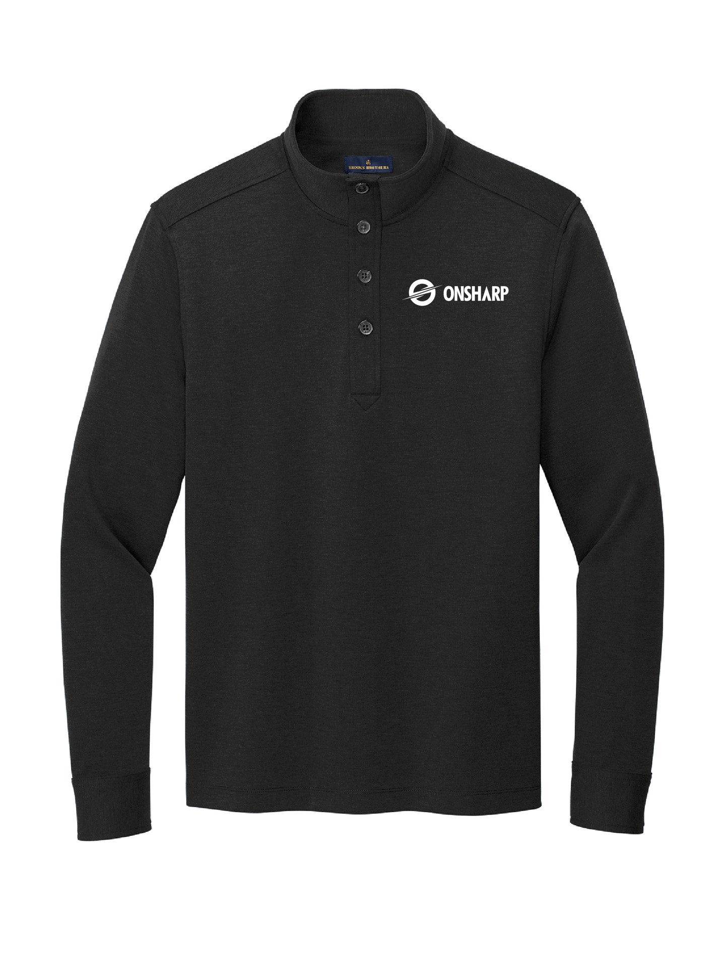 OS207. Brooks Brothers Mid-Layer Stretch 1/2 Button