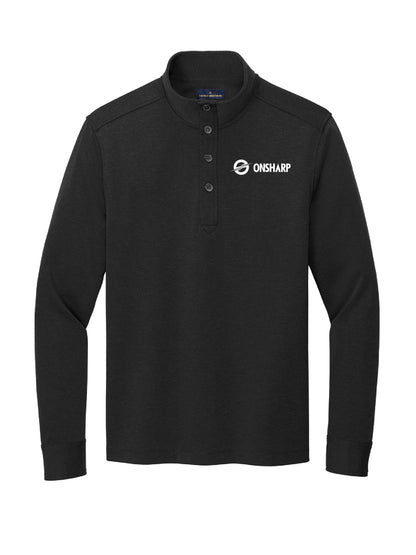 OS207. Brooks Brothers Mid-Layer Stretch 1/2 Button