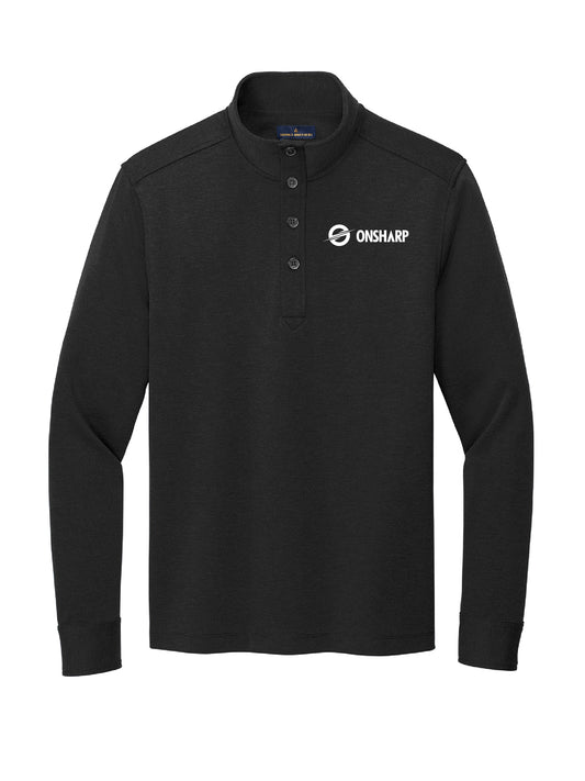 OS207. Brooks Brothers Mid-Layer Stretch 1/2 Button