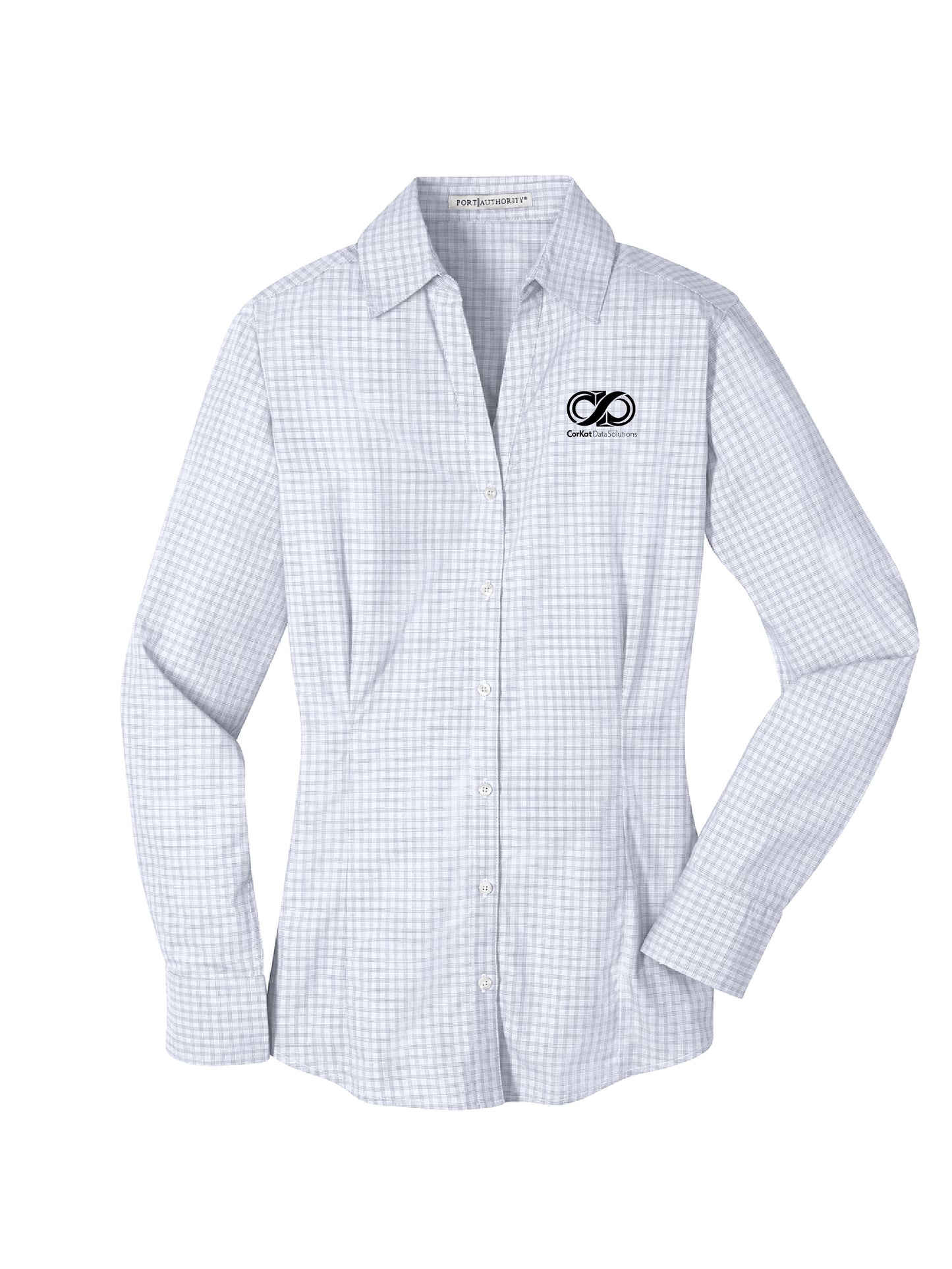 CK115. Port Authority® Ladies Plaid Pattern Easy Care Shirt