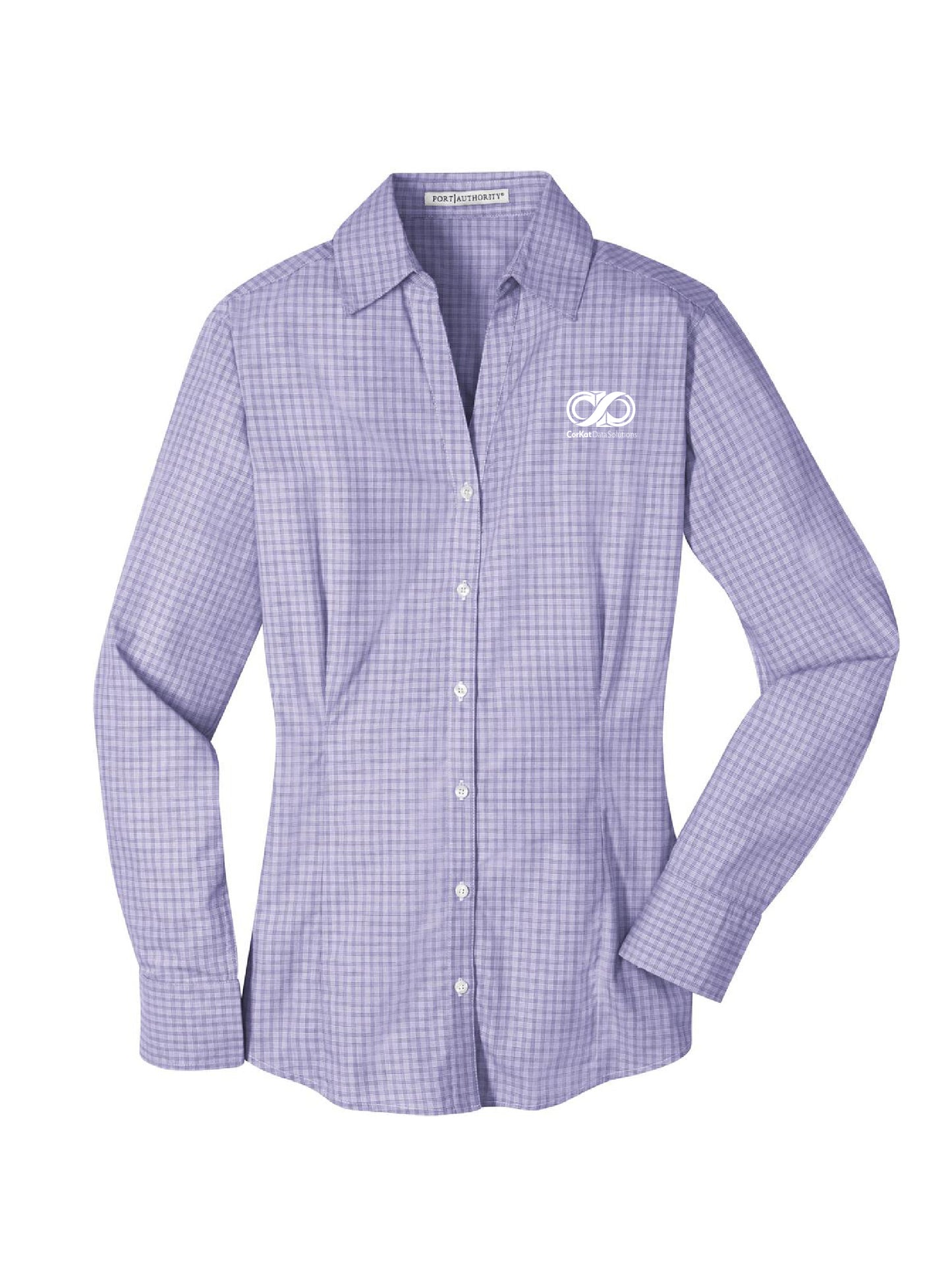 CK115. Port Authority® Ladies Plaid Pattern Easy Care Shirt