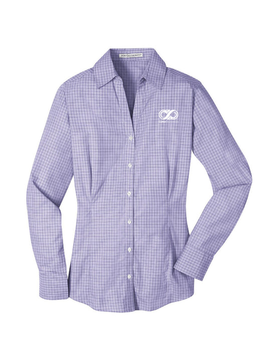 CK115. Port Authority® Ladies Plaid Pattern Easy Care Shirt