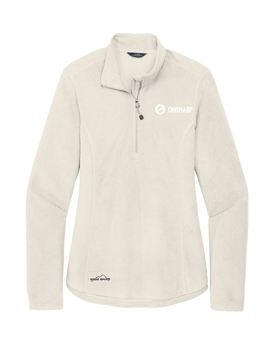 OS103. Eddie Bauer Women's 1/2 Zip Microfleece Jacket