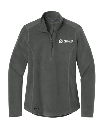 OS103. Eddie Bauer Women's 1/2 Zip Microfleece Jacket