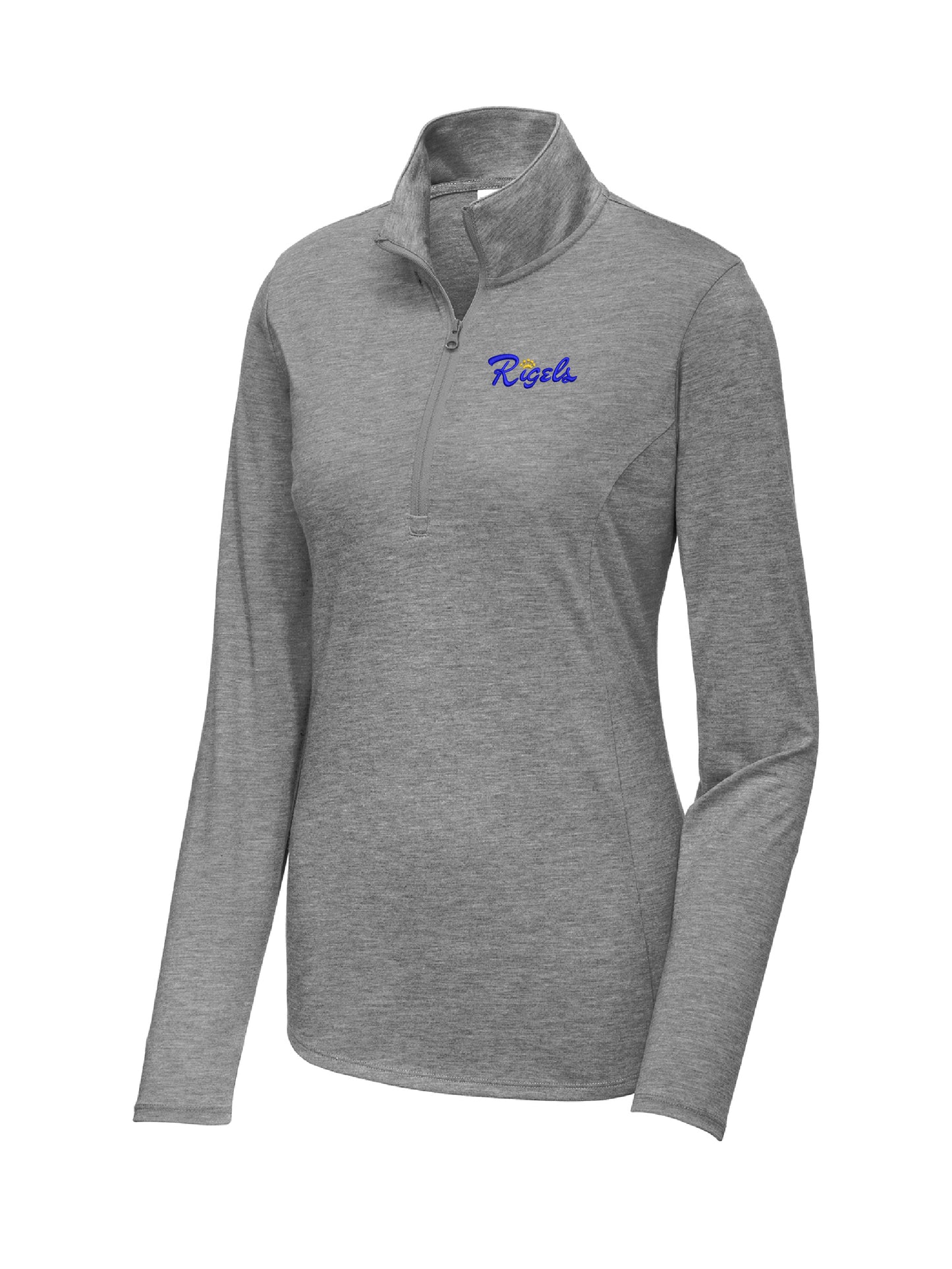 RH200. Sport-Tek® Ladies' PosiCharge® Tri-Blend Wicking 1/4-Zip Pullover Sweatshirt