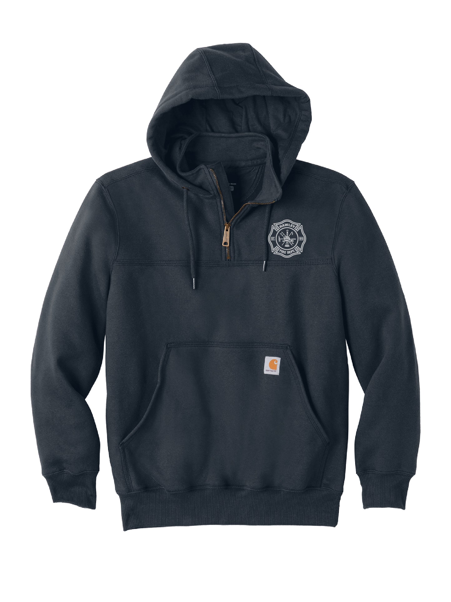 HFD100. Carhartt Rain Defender Paxton Heavyweight Hooded Zip Mock Sweatshirt