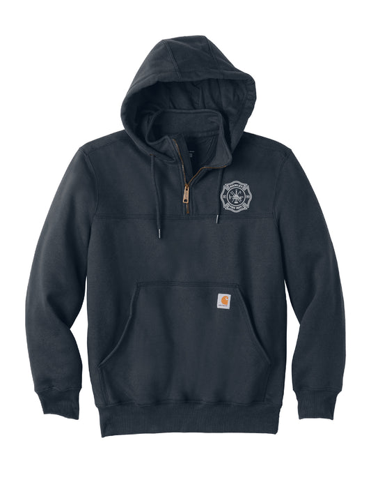 HFD100. Carhartt Rain Defender Paxton Heavyweight Hooded Zip Mock Sweatshirt
