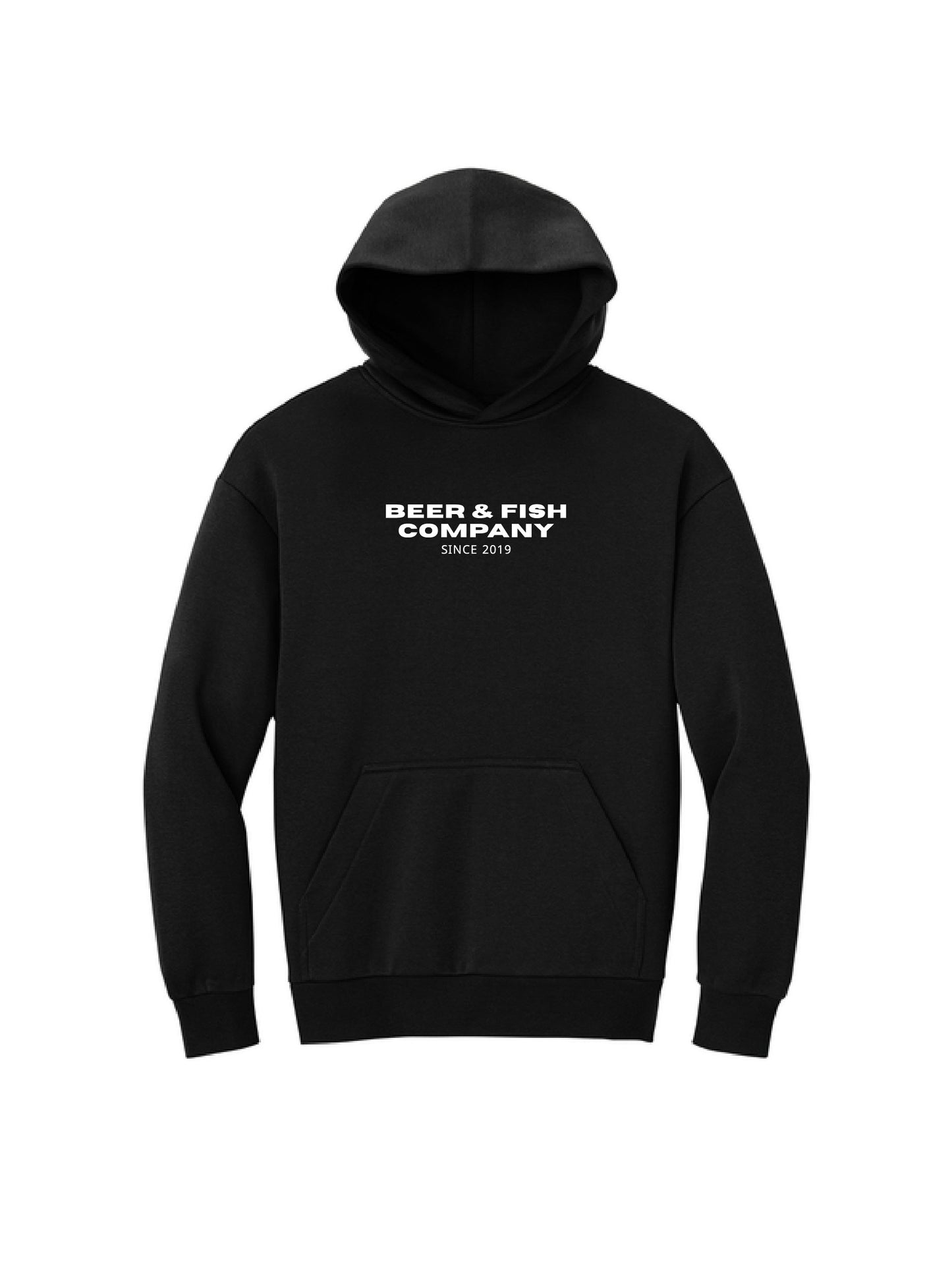 BAF123. "Beer & Fish Company" Heavyweight Fleece Hoodie