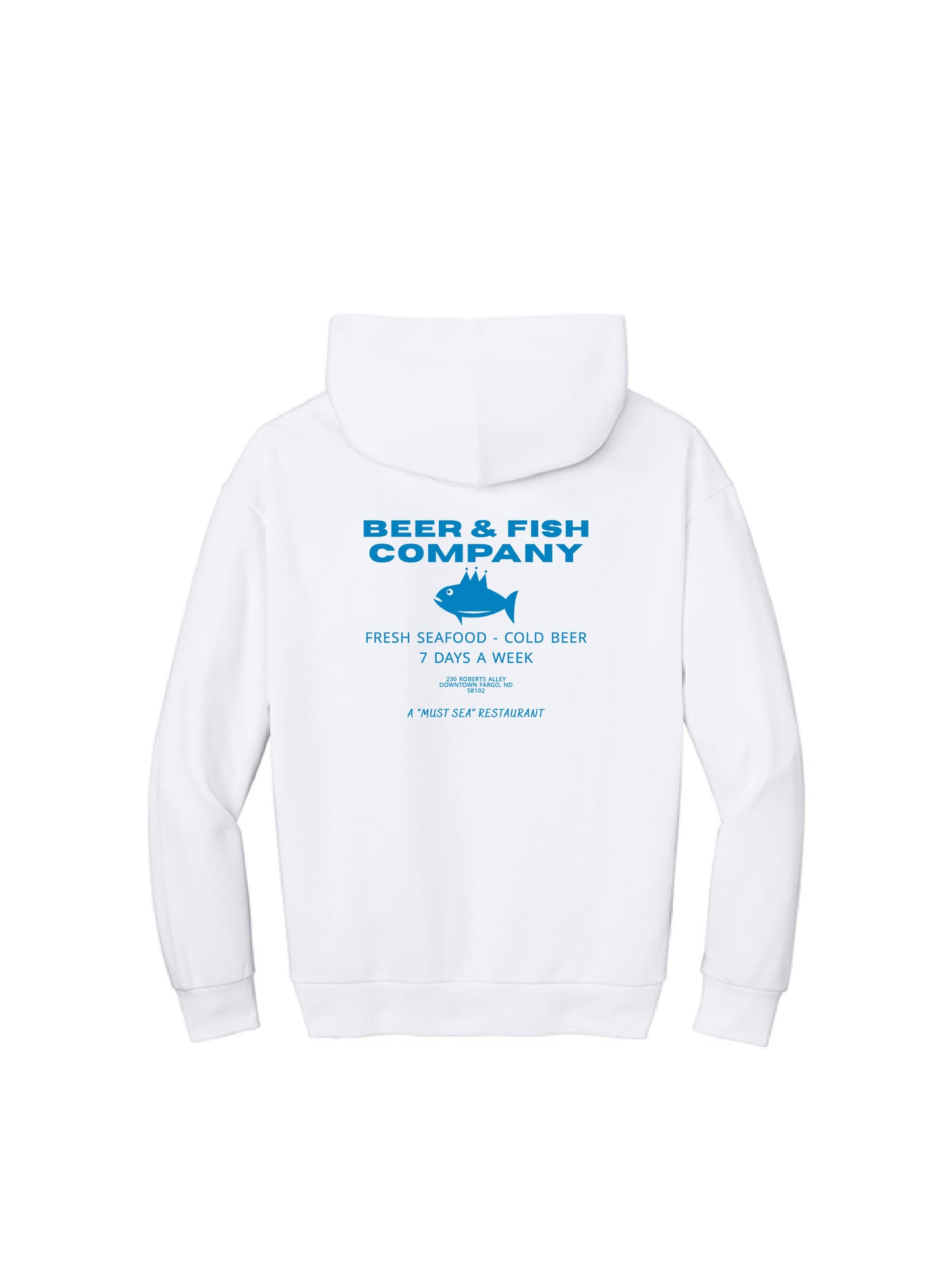 BAF123. "Beer & Fish Company" Heavyweight Fleece Hoodie