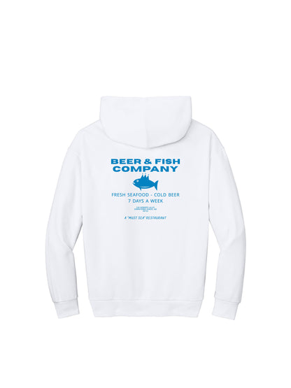BAF123. "Beer & Fish Company" Heavyweight Fleece Hoodie