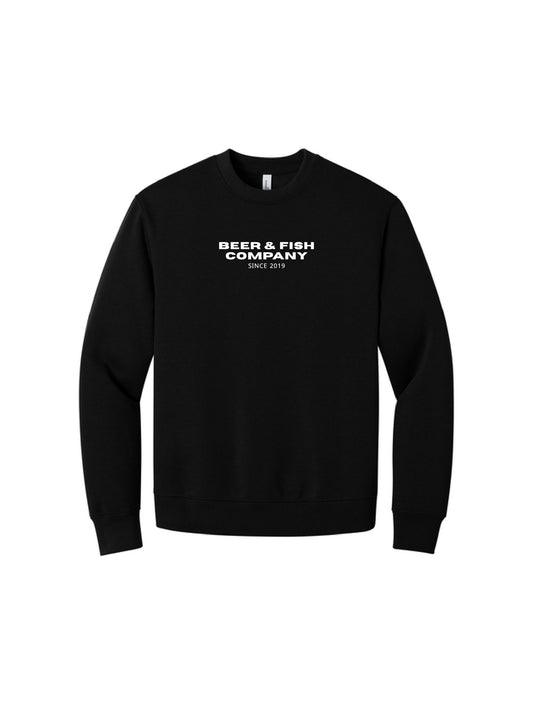BAF121. "Beer & Fish Company" Unisex Heavyweight Crewneck Sweatshirt