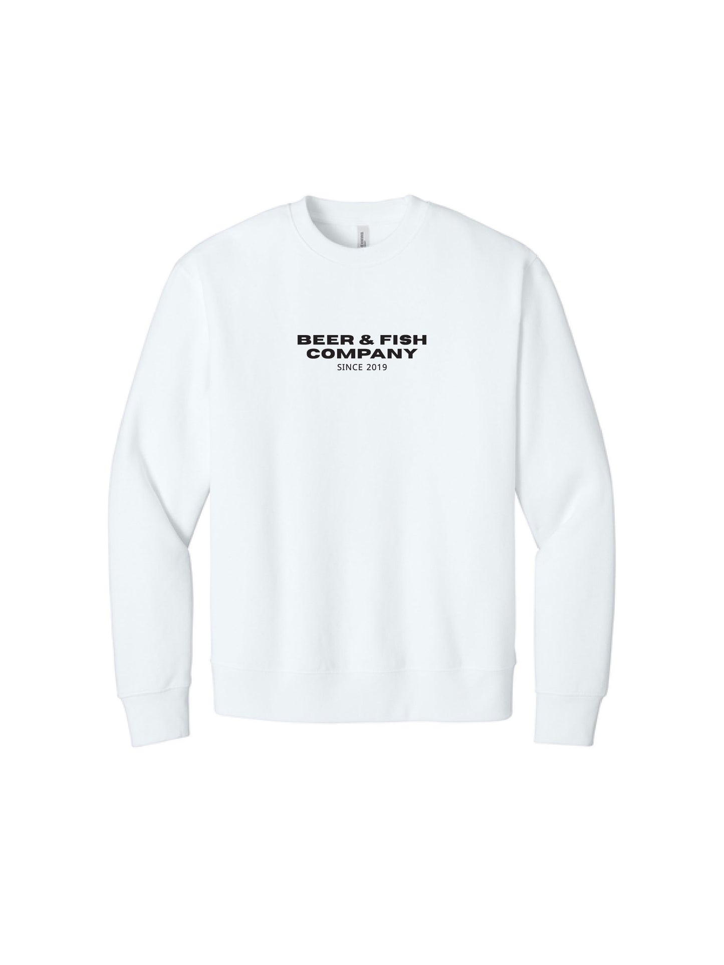 BAF121. "Beer & Fish Company" Unisex Heavyweight Crewneck Sweatshirt