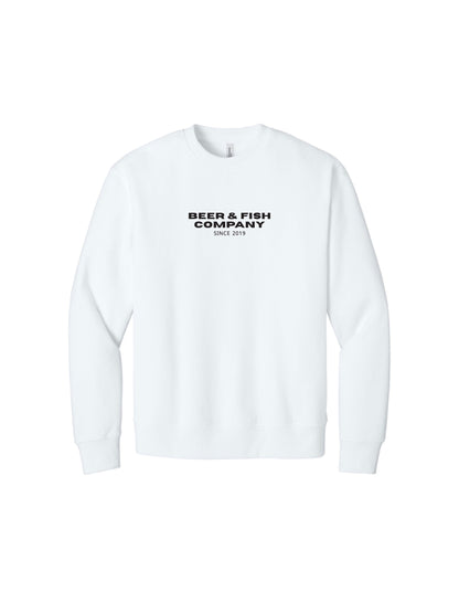 BAF121. "Beer & Fish Company" Unisex Heavyweight Crewneck Sweatshirt