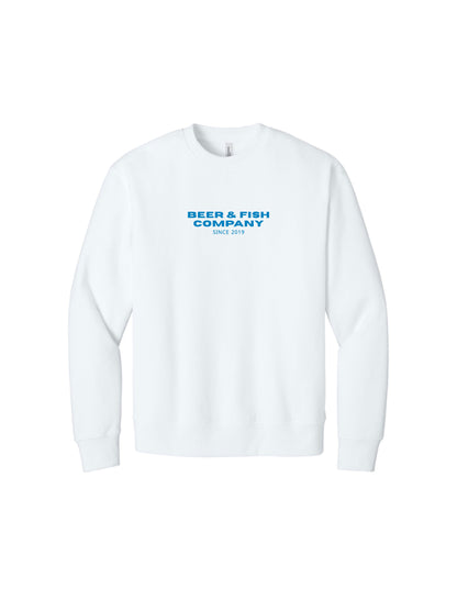 BAF121. "Beer & Fish Company" Unisex Heavyweight Crewneck Sweatshirt