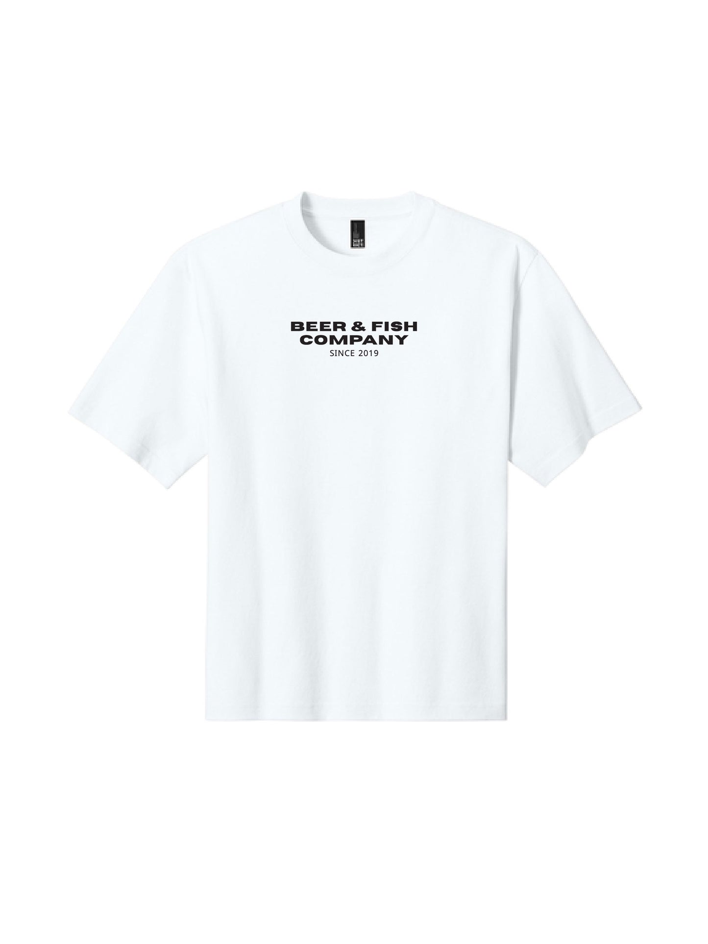 BAF101. "Beer & Fish Company" Oversized Gritty Tee