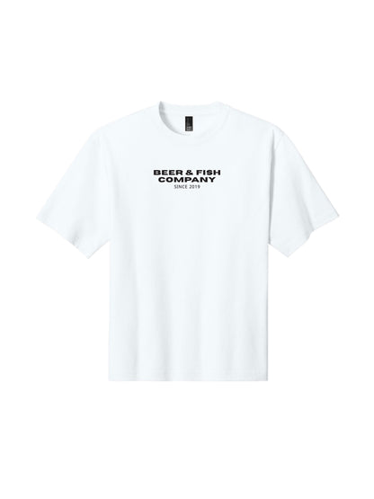 BAF101. "Beer & Fish Company" Oversized Gritty Tee