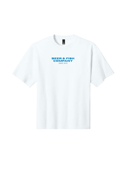 BAF101. "Beer & Fish Company" Oversized Gritty Tee