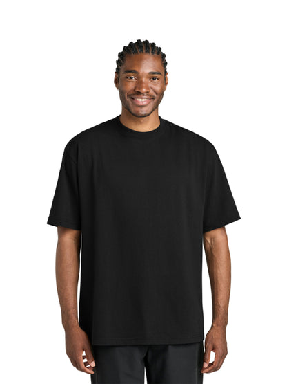 BAF100. "Beer & Fish Script" Oversized Gritty Tee