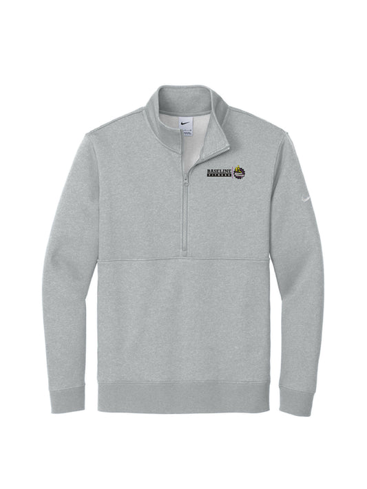 BF111. Nike Club Fleece Sleeve Swoosh 1/2-Zip