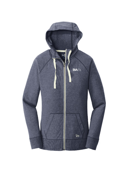 BIA103. New Era Women's Sueded Cotton Blend Full-Zip Hoodie