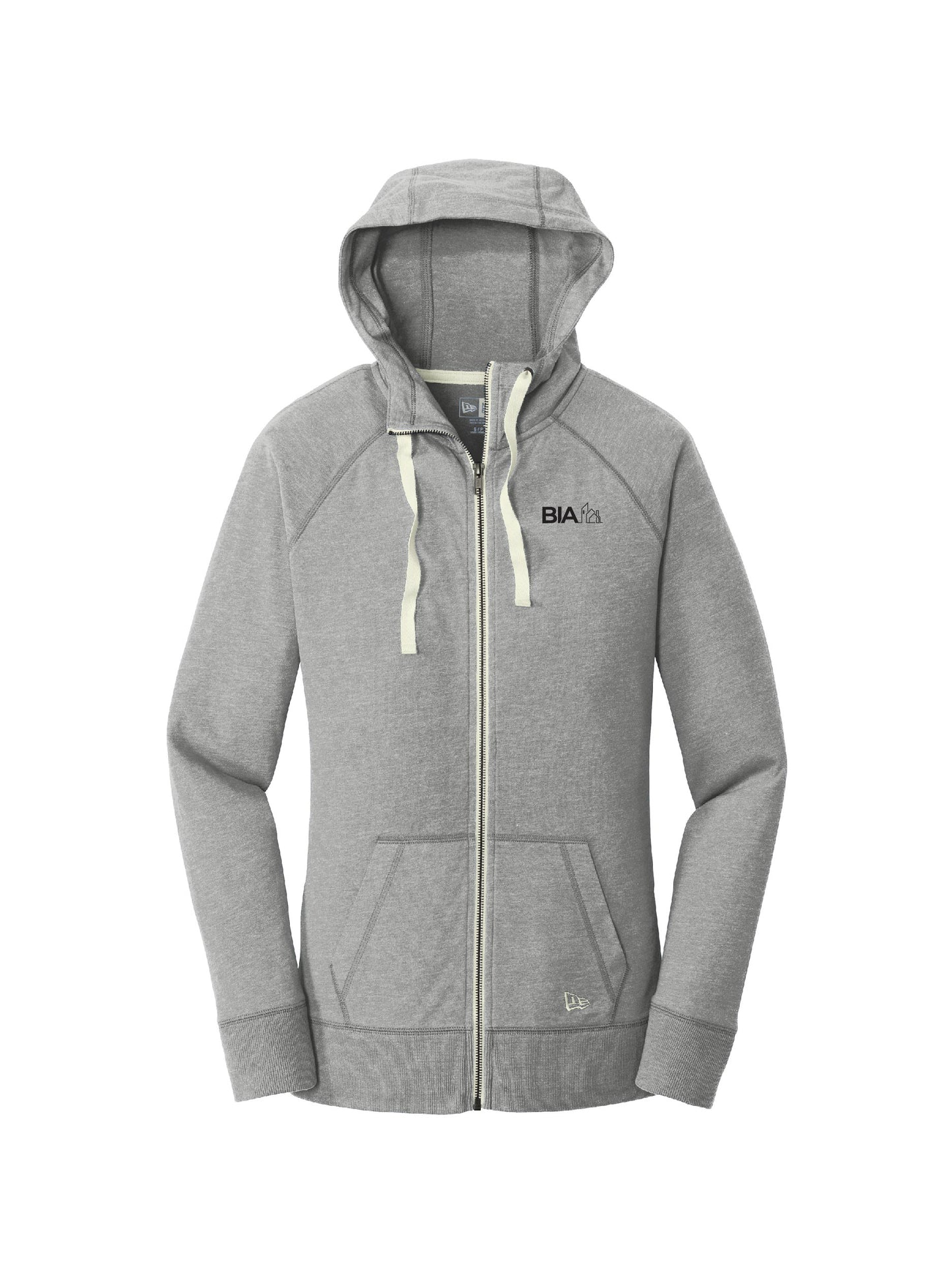 BIA103. New Era Women's Sueded Cotton Blend Full-Zip Hoodie