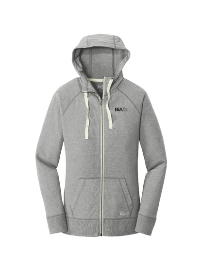BIA103. New Era Women's Sueded Cotton Blend Full-Zip Hoodie