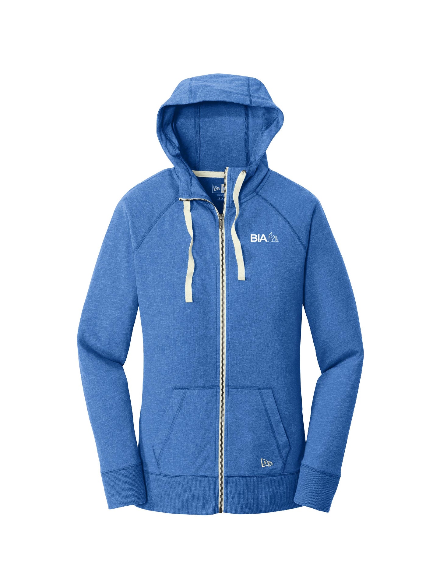 BIA103. New Era Women's Sueded Cotton Blend Full-Zip Hoodie